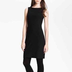 Theory Black Sheath Wool Dress Betty Tailor